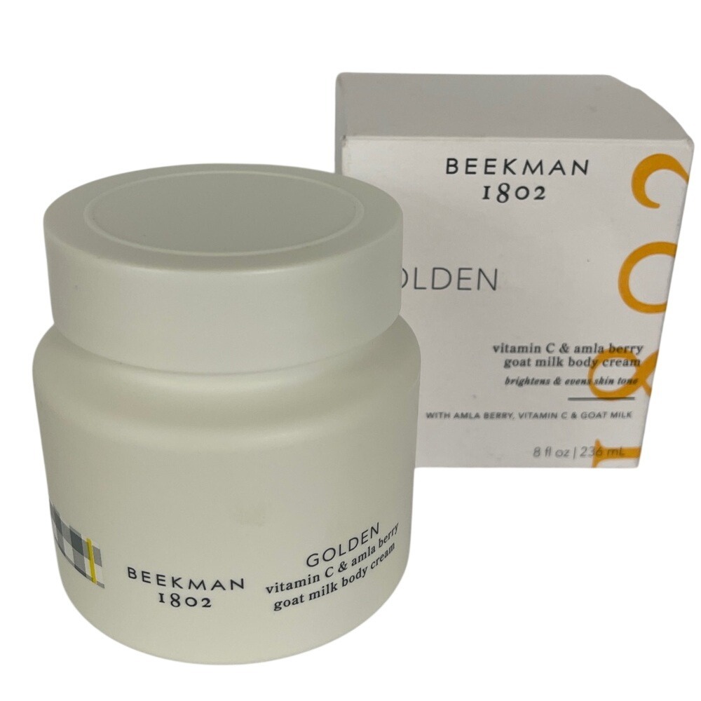 Beekman 1802 Golden Vitamin C & Amla Berry 8 oz Body‎ Cream  NEW